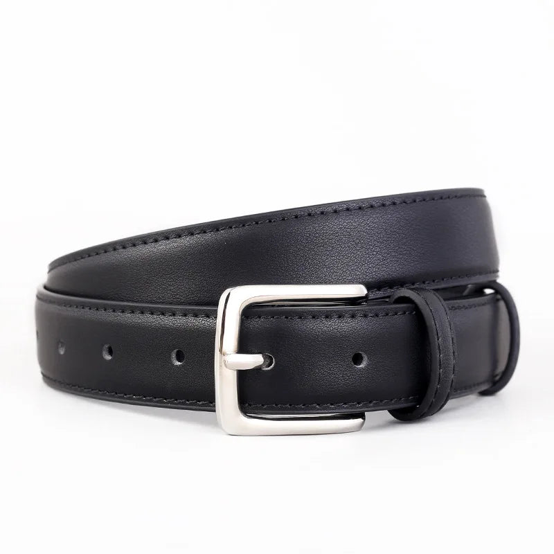 Hot Selling Women's Genuine Split Leather Belt Versatile Casual Business Style With Pin Alloy Buckle in Stock
