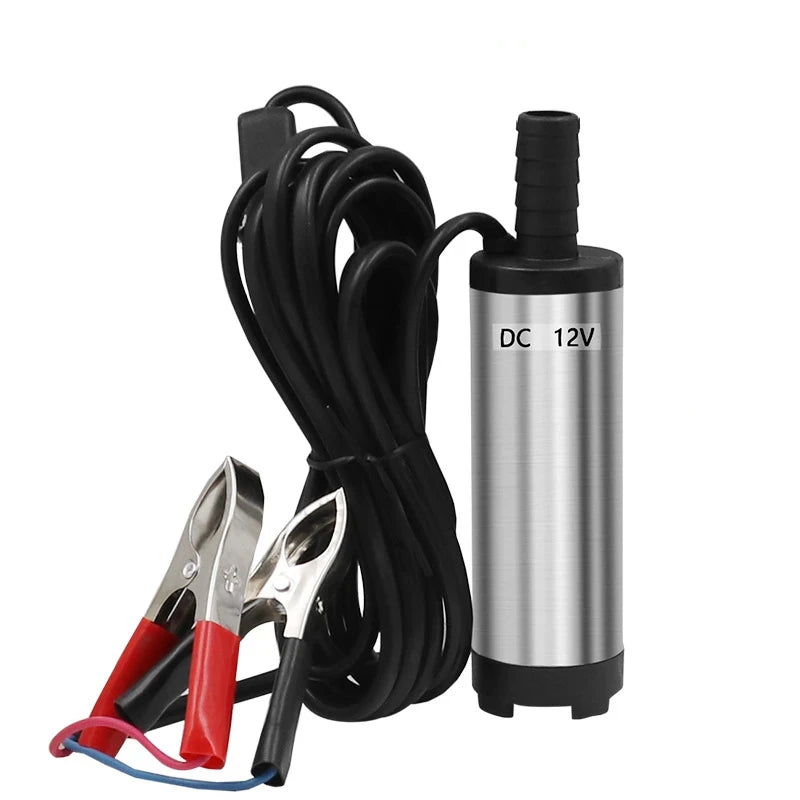 Portable Electric 12V/24V Transfer Pump Compact Size Submersible for Oil & Diesel Fuel OEM Customizable