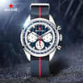 Red Star 1963 Men's Mechanical Chronograph Watch Seagull ST1903 Movement Real Three-Eye Super Luminous 2025 Year Leather 22mm