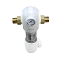 FLANNE Pre-filter Water Purifier Stainless Steel Manual Household Whole House Water Filter 40-60 Micron Filtration 3 Years Life