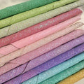 Synthetic Chunky Glitter Woven Backing Fabric-Eco-Friendly Anti-Mildew for Shoes Bags Accessories (91cmX135cm)