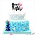 Popular Acrylic Mermaid Rainbow Princess Cake Topper Kids Baby Birthday Cartoon Character Cake Topper