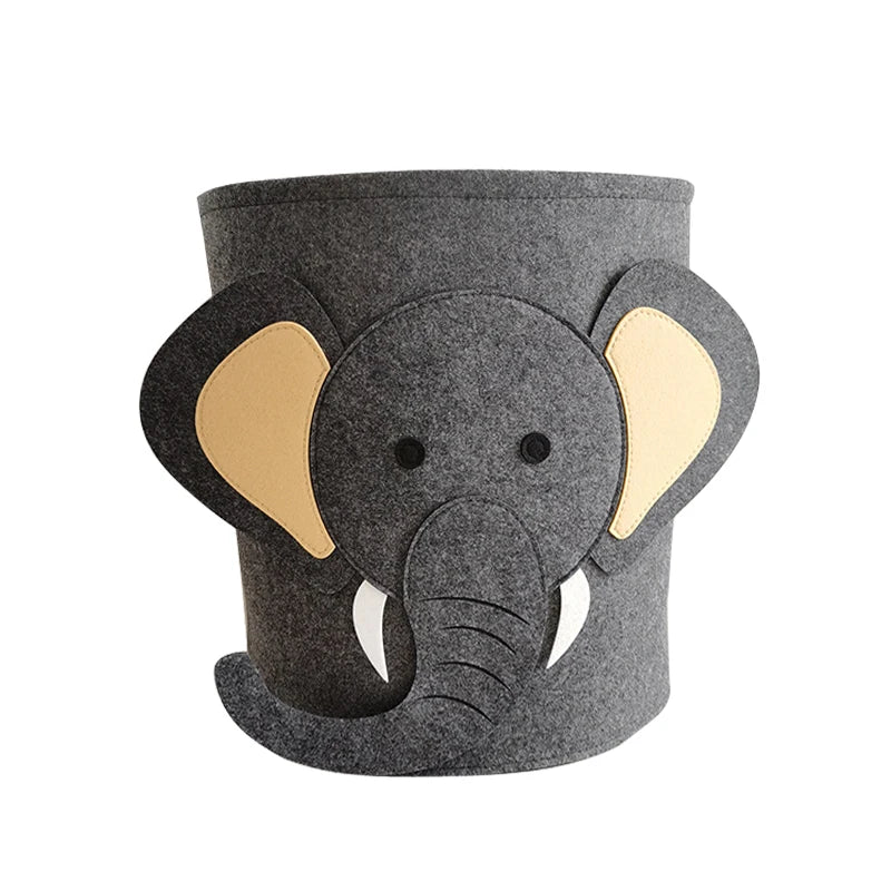 Eco Friendly Felt Storage Laundry Basket Kids Toy Storage Basket Foldable Fashionable Wholesale Laundry Clothing for Children