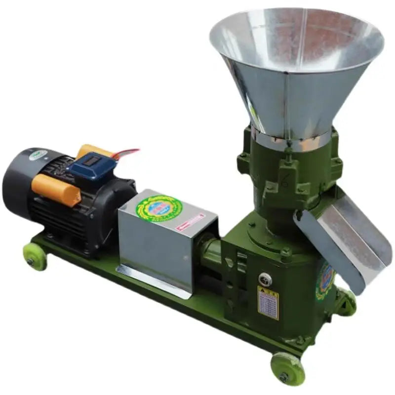 Pellet Machine Chicken Feed Commercial Gasoline Diesel Pellet Machine 4 Roll Animal Feed Pellet Machine With Grinding Disc