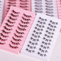 ZYM-DBP-05 Curled Synthetic Natural Eyelashes Eco-Friendly Vegan Domestic Chemical Fiber Full Strip Eyelashes