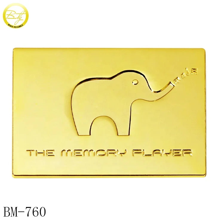 Custom Made Perfume Bottle Nameplate Wooden Hardware Gold logo Private Plaque Labels for Sofa