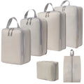 Factory Price Eco-Friendly Compressed Bag 6pcs Fashion Travel Luggage Organizers Zipper Space Saver Storage Packing Cubes