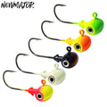 NEWMAJOR Wholesale Fish Eye Lead Hook 3.5g 5g 7g 10g 14g Double Barbed Eye Color Spray Painted for Sea Fishing Techniques