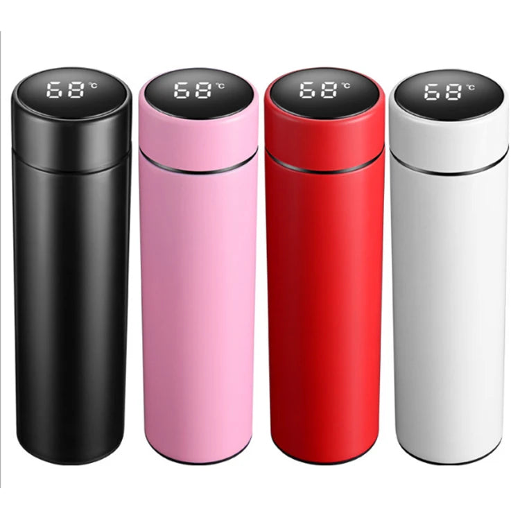 [JT-F500]Free Sample 500ml Stainless Steel Double Wall Vacuum Insulated Flask Temperature Display Led Thermos MegaBDM