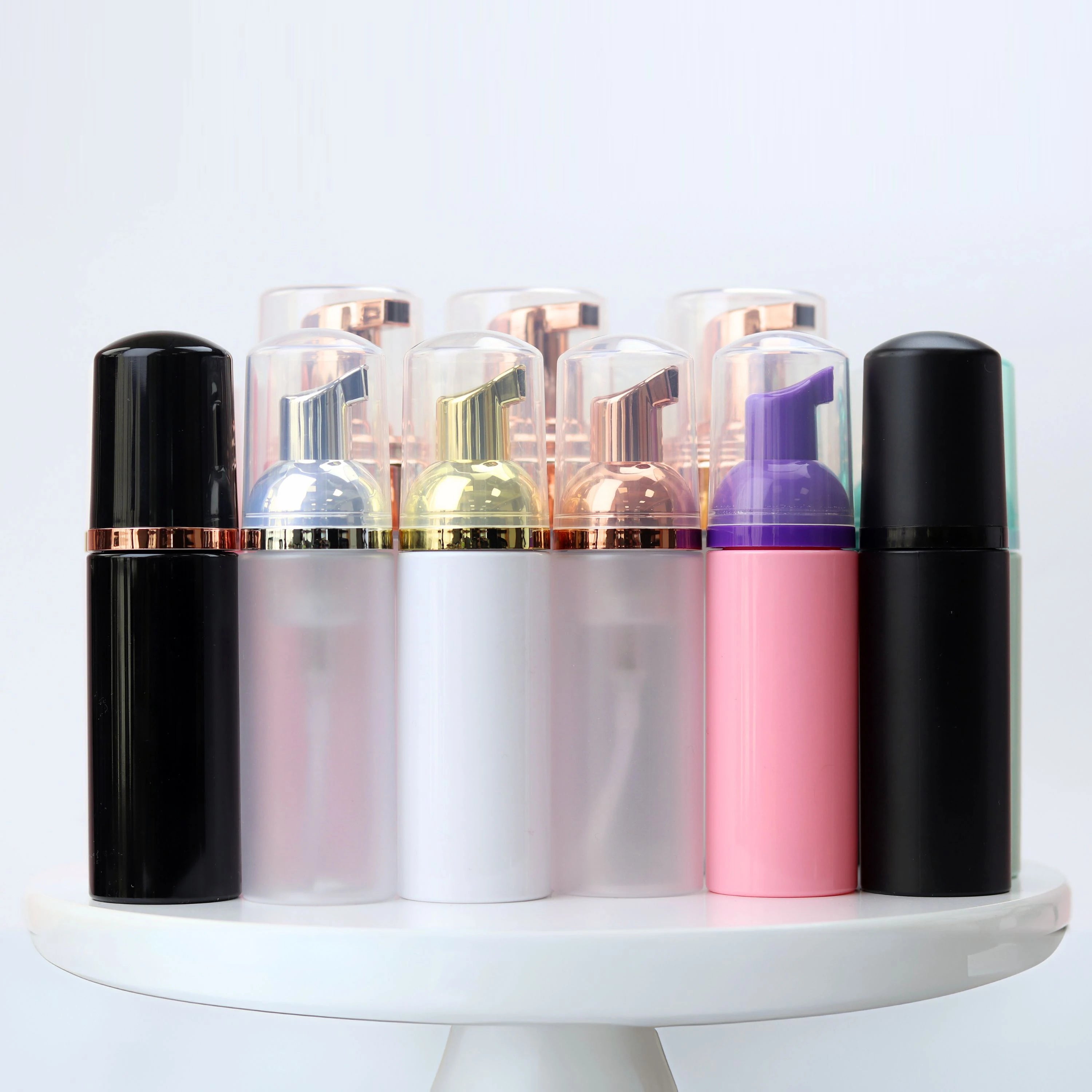 Custom 60ml Lash Shampoo Kit With Logo Private Label Eyelash Shampoo Foam Cleaner Eyelash Extension Shampoo Kit
