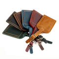 Genuine Leather Luggage Tag Vintage Crazy Horse Real Leather Travel Tag Label
