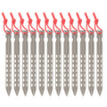 Ultralight V-Shaped Titanium Alloy Tent Stakes Windproof Outdoor Camping Tent Pegs Nails