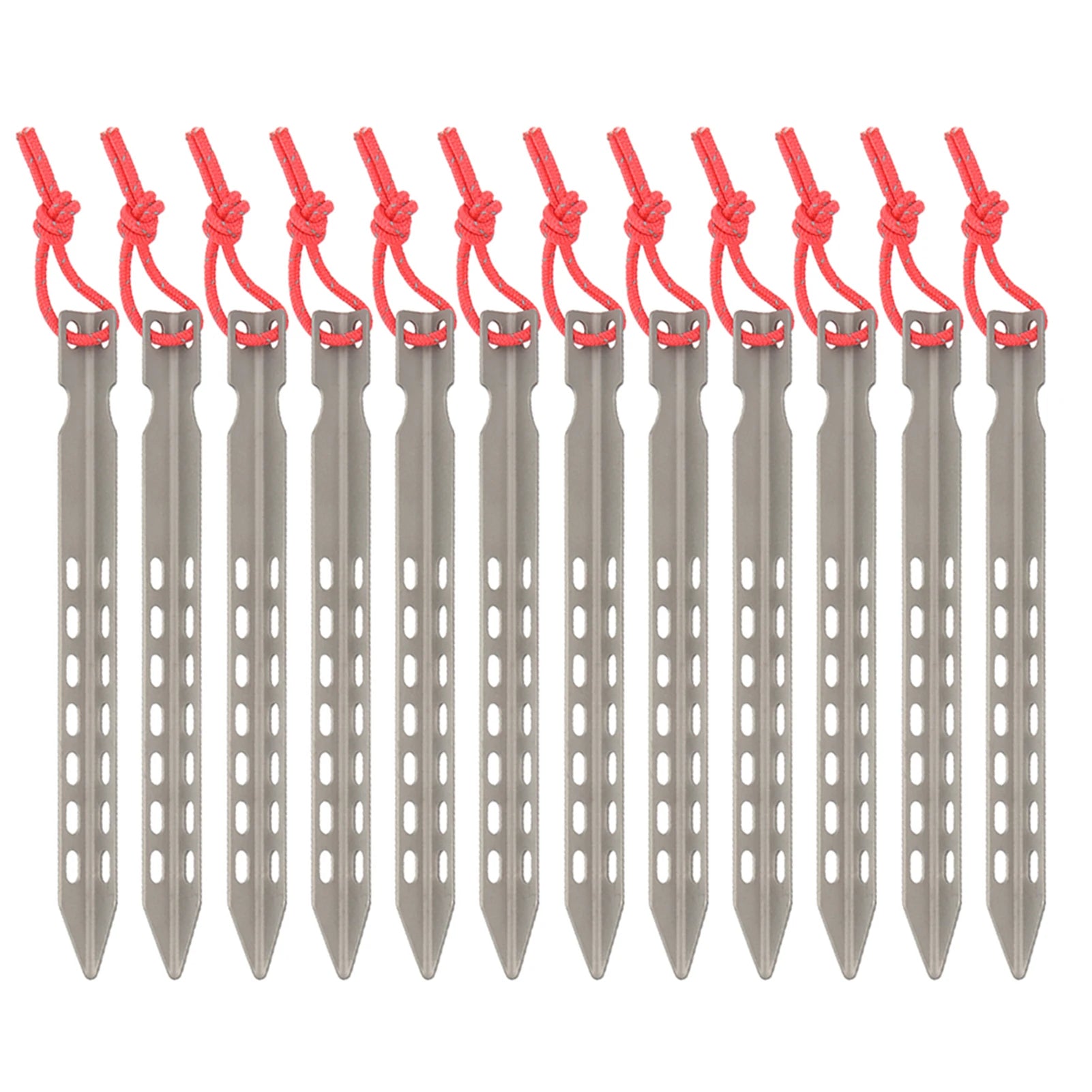 Ultralight V-Shaped Titanium Alloy Tent Stakes Windproof Outdoor Camping Tent Pegs Nails