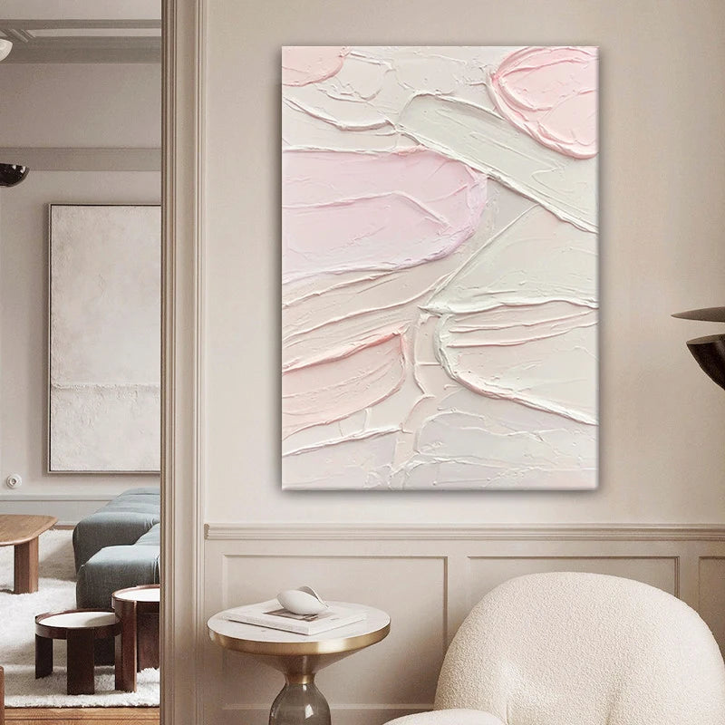 Modern Simple Texture Abstract Handmade Canvas Oil Painting Wall Art  for Living Room Sofa Decor Mural