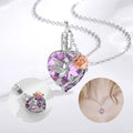 Merryshine S925 Sterling Silver Custom Hummingbird Pet Memorial Crystal Stone Cremation Jewelry for Women