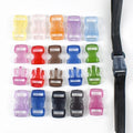 Deepeel BK436 10mm Handbag Accessories Backpack Luggage Adjustment Fastener Clasp DIY Colorful Plastic Side Release Buckle