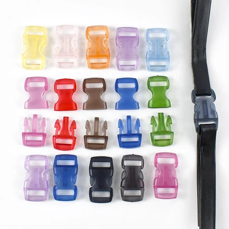 Deepeel BK436 10mm Handbag Accessories Backpack Luggage Adjustment Fastener Clasp DIY Colorful Plastic Side Release Buckle