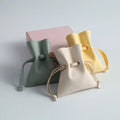Factory Manufacture Small Suede Soft Velvet Jewellery Pouch Bag Customized Drawstring Microfiber Pouch for Jewelry Luxury