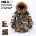 Lightweight Packable Quilted Puffer Jacket Cold Weather Camouflage Hunting Fishing Windproof Warm Winter Parka Coat