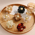 VKME New Design Fashion Acrylic Resin Solid Colors Elegant Geometric Flower Hair Claw Clips Big for Woman Girls