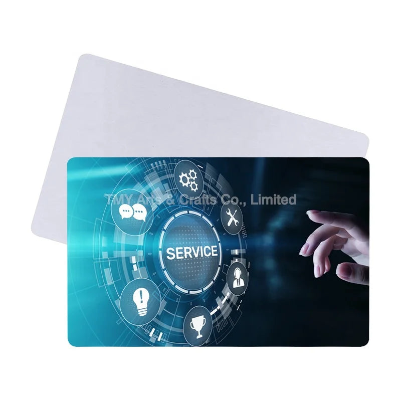 Factory Direct Supply Aluminum Sublimation Business Card Blank Metal Card for Gift