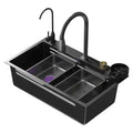 304 Stainless Steel New Design Kitchen Sink With Accessories Multi Functions Waterfall Sink