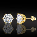 Luxury Quality Jewelry Wholesale Filigree Earrings Diamond VVS1 Woman Engagement 925 Silver 2 Carats 4ct Mossanite Earrings Stud