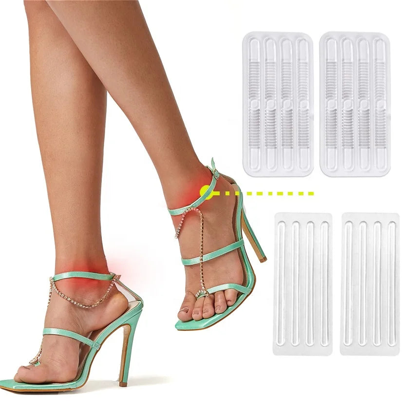 Insoles Gel Heel Grips Liners Clear Heel Pads Cushion Inserts Adhesive High Heel Shoes Stickers Sandals Gel Strap Strips