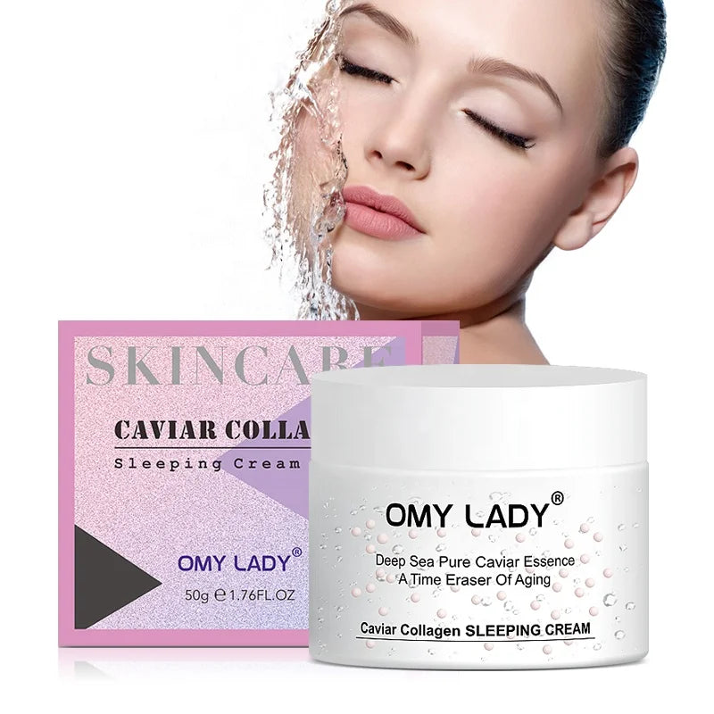 Free Shipping OMYLADY Caviar Facial Cream for Lighting Skin Normalizes Tone and Improves Facial Skin Condition for a Long Time