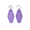 Custom logo Vintage Motel Key Chain Retro Blank Plastic Hotel Room Motel Keychain