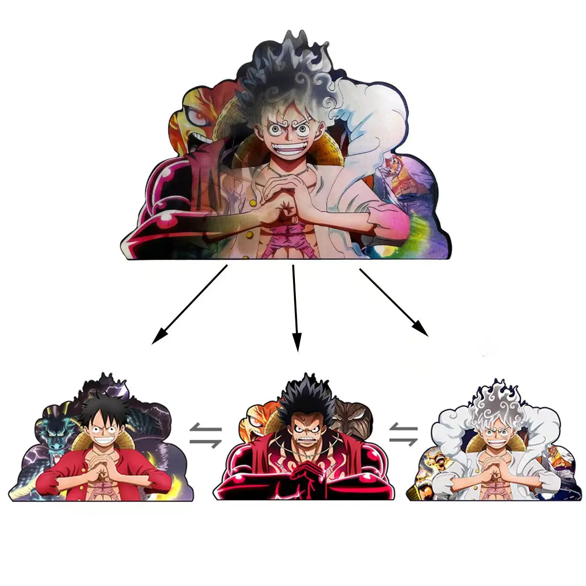 New Design Over 500 New Anime Designs Hot Sale 3D Lenticular Cartoon Anime Stickers 3D Motion Stickers Car Stickers Waterproof