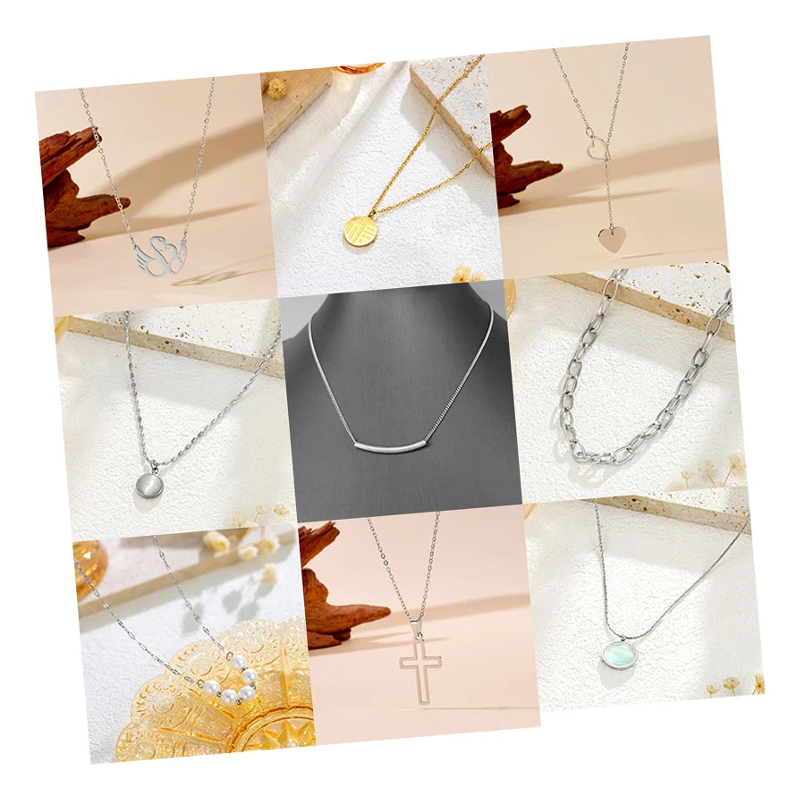 Stainless Steel Fashionable Women's Pendant Necklace Stainless Steel Jewelry Major Low Price Stainless Steel Necklace