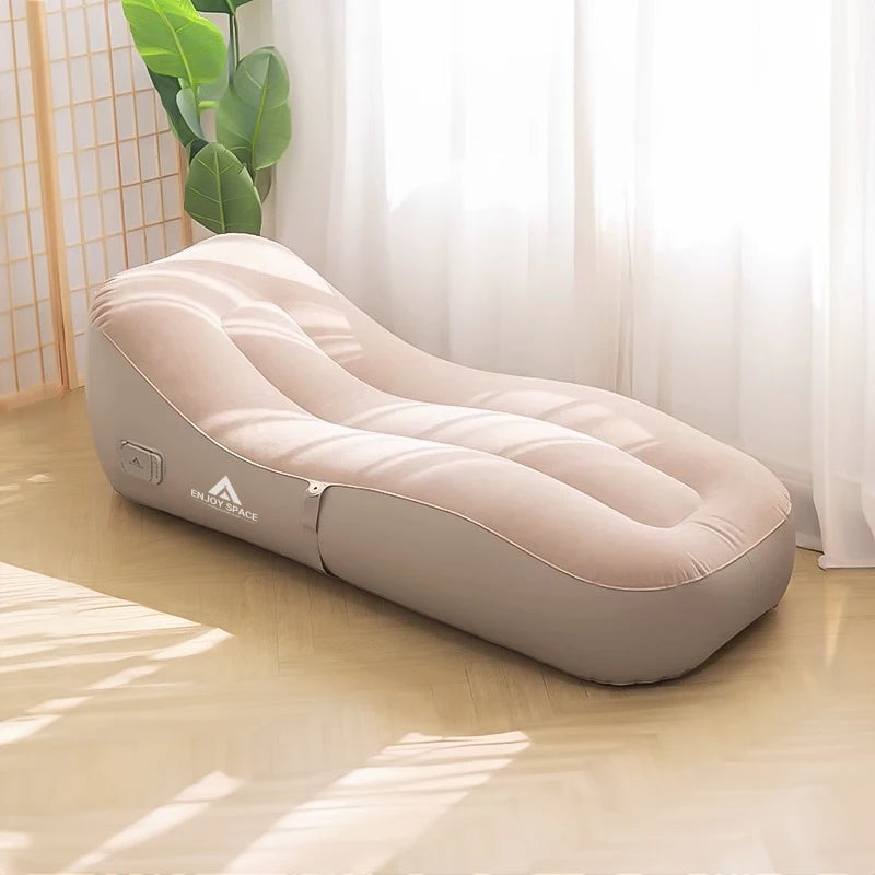 Inflatable Comfortable Lightweight Lazy Sofa for Sleep and Rest with a Built-in Electric Pump