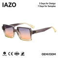 2025 New European American Trendy Versatile Sunglasses Square Frame Gold Rivet Splicing Personality Sunglasses MegaBDM