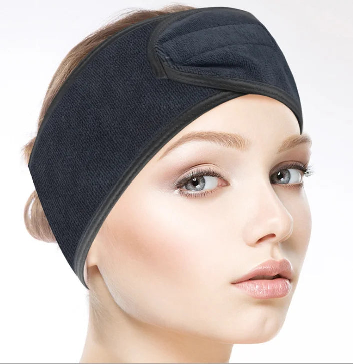 Superfine Fiber Magic Tape Spa Bathing Make up Wash Face Cosmetic Headband Hair Band Headband
