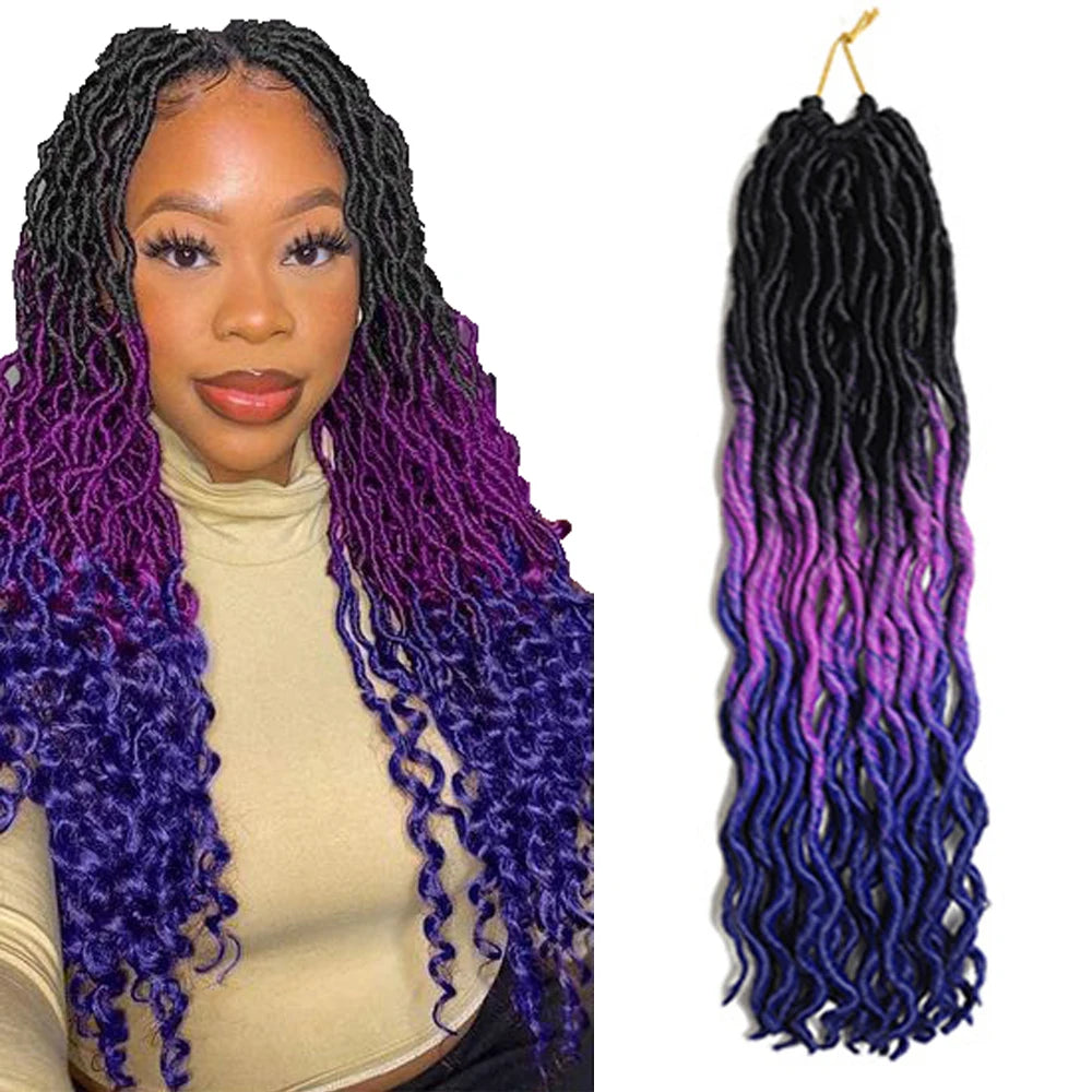 Gypsy Goddess Faux Locs Crochet Hair Crochet Braid Hair Gypsy Locs Gypsy Locs 18 Inch Crochet Braid Hair