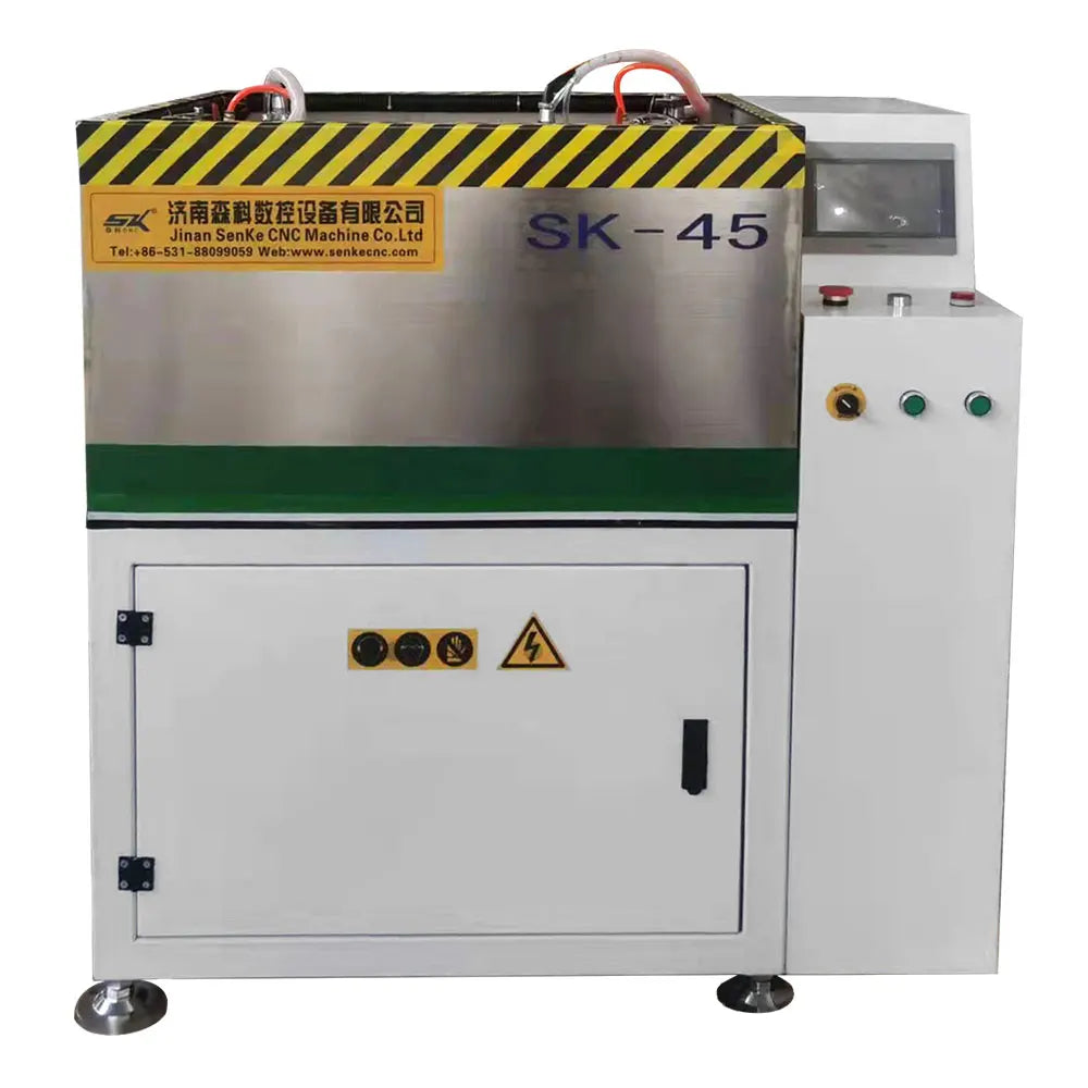 Glass CNC Router Popular Model Mini 450*450mm Size Mirror Edge CNC Beveling Glass Grinding Machine