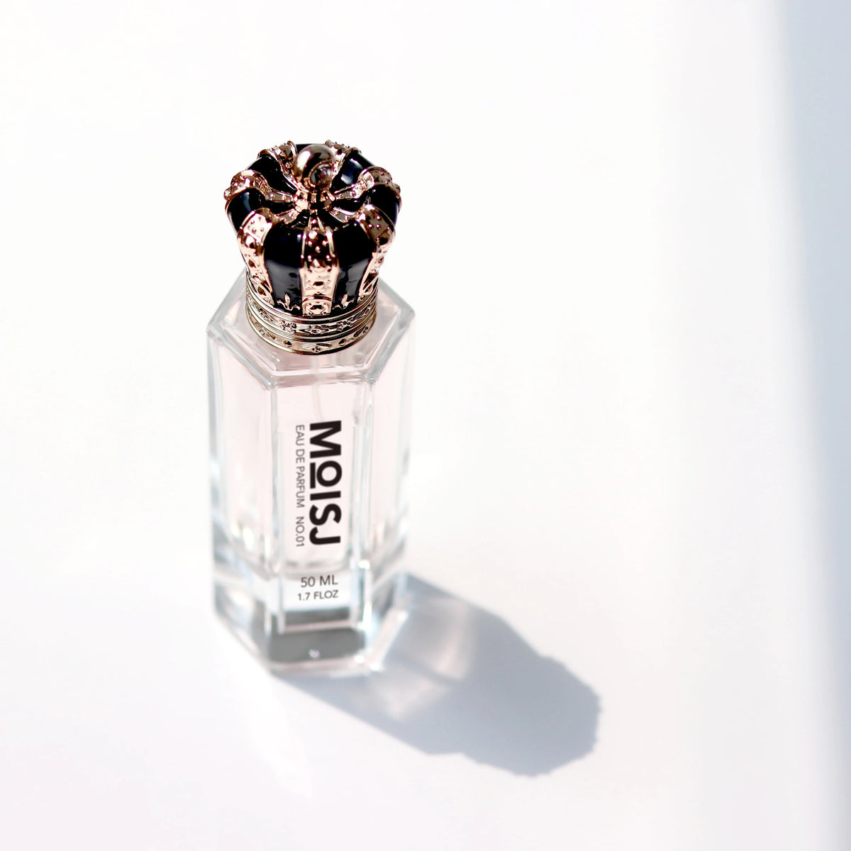 Slim Luxury 50ml Customs Parfum Bottle Hexagon Quality Perfume Glass Bottle With Crown Cap