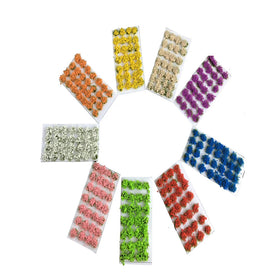 28pcs Artificial 1:35 1:87 Static Grass Bush Flower Miniature Architecture Ho Scale Model for Ho Scale Train
