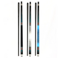 Popular 1/2-pc Uni-Lock Joint Carbon Fiber Blue/White/Black LeatherGrip 58 Inch Billiard Pool Cue Sticks with Extension for Sale