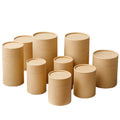 Omet Custom Eco Friendly Circular Kraft Paper Cardboard Cajas Redondas Cylinder Cans Packing Carton Tube Cardboard Packaging Box