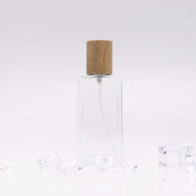 Wholesale 50 ml Perfume Bottle  square  Perfume Spray Glass Bottles with Box Luxury Empty Perfume Bottles