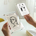 Hot Selling Size 6/7/8/10 Inch A4 Clear Display Acrylic Photo Frame Transparent  Picture Frame Acrylic Card Holder With Stand