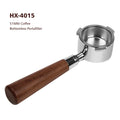 680/685 Wooden Handle Coffee Accessories 51mm 3 Ears 304 Stainless Steel Coffee Bottomless Portafiler Head