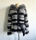 QC24000- New Arrival Rex Rabbit Fur Hooded Jacket