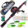 Saltwater Telescopic Fishing Telescopic Carbon Fiber Fishing Rod Combo and Reel Full Kit