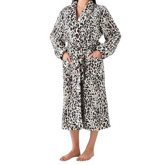 Soft Fleece Bathrobe Microfiber Fleece Bathrobe Custom Coral Fleece 100% Polyester Bathrobe Spa Robe
