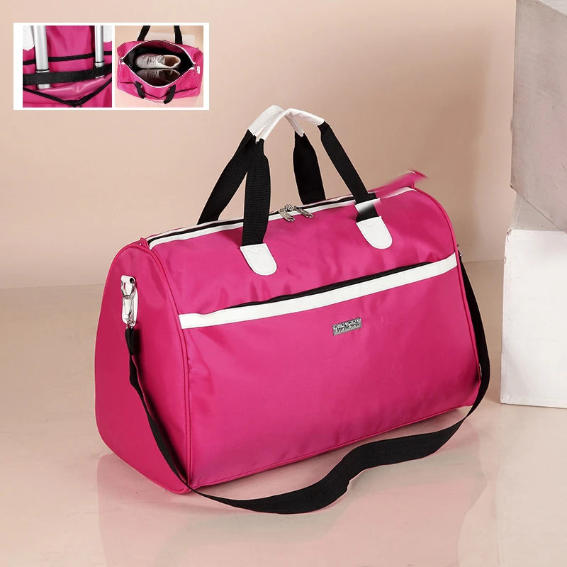 New Arrival Custom logo Duffel Bag Portable Lager Capacity Gym Bags in Stock Sports Travel Waterproof Yoga Bag Unisex