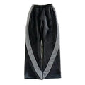 Men's Casual Straight-Leg Knit Sweatpants With High Elastic Waist OEM Service Loose Fit Striped Design