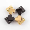 Meetee BF079 Creative Heart Shaped Alloy Lock Bag Parts Accessories Woman Purse Snap Clasp Mechanism Bag Buckle Locks